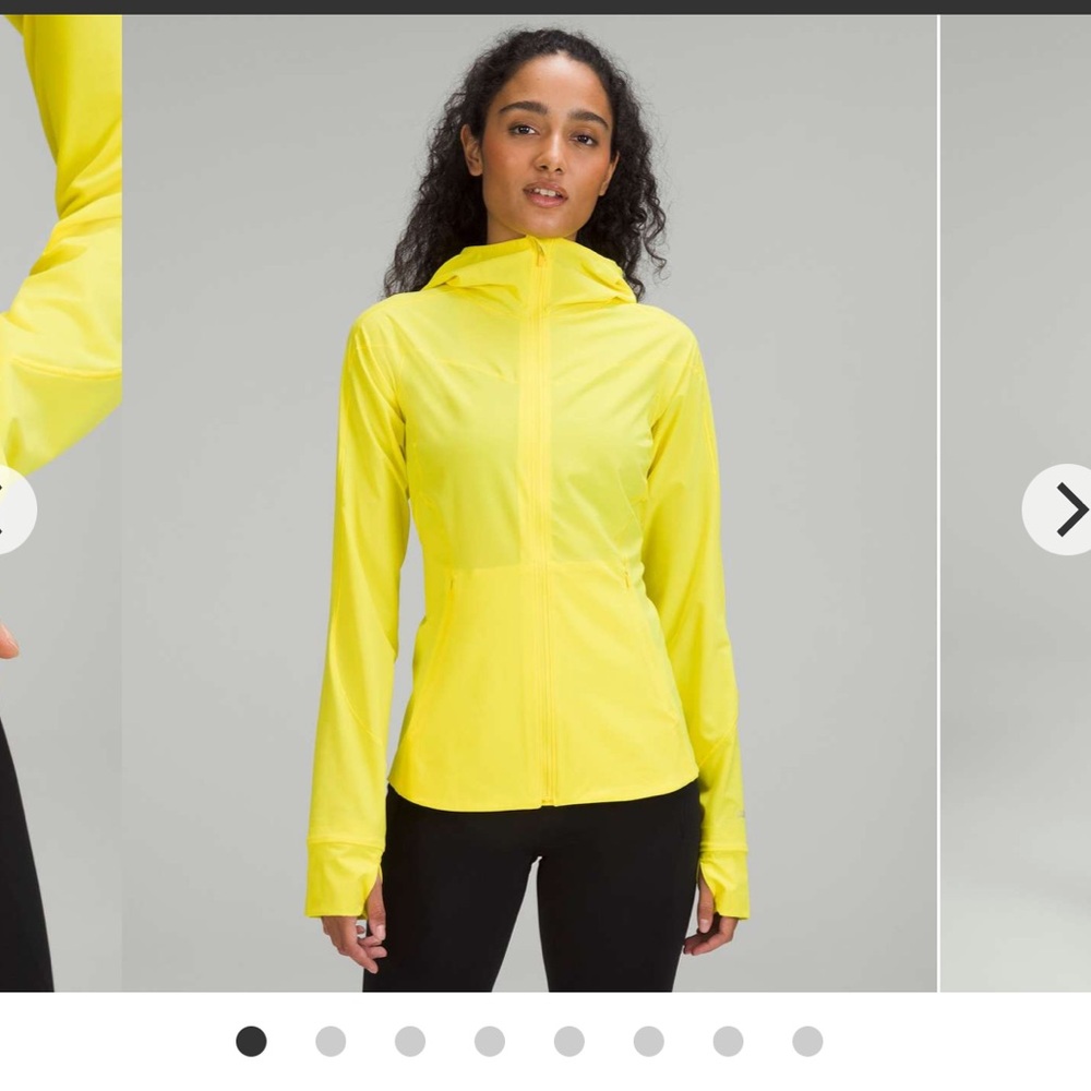 NWOT- Bright Yellow Lululemon Mist Over Windbreaker